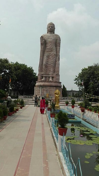 Big Standing Buddha Statue and the Thai Temple